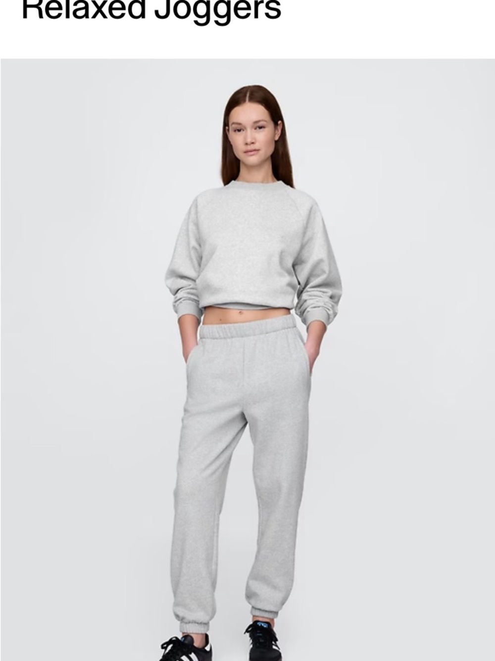Gap Vintage Soft Relaxed Jogger Sweatsuit Set – Neutral / Size Small – Like New
